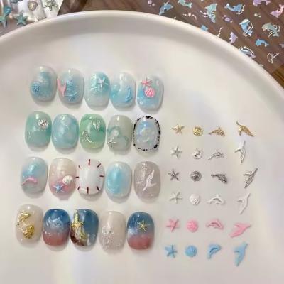 Sea Ocean Nail Charms Summer Nail Accessories Starfish Dolphin