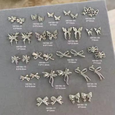   Nail Decals Ribbon Jewelry Metal Nail Charm 