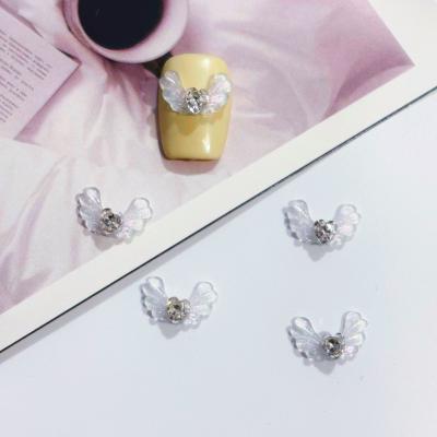Resin Nail Charms Minimalist Hollowed-out Bow Streamer Fashion Decoration