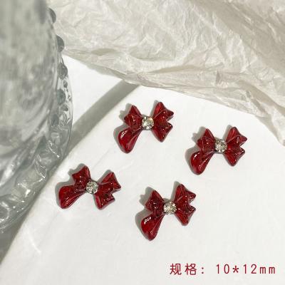 Bow 3d Nail Art Charms Flat Back Resin Nail Rhinestones 