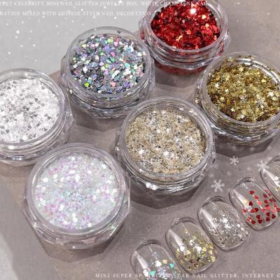 Colorful Heart-Shaped Nail Glitter 1mm Mini Loving Heart 3d Nail Decal