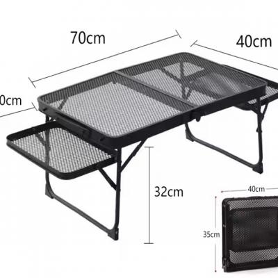 Outdoor Travel Table Portable Adjustable Height Folding Tables Lightweight
